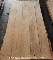 190 मिमी लकड़ी का फर्श लिबास 8% नमी सादा कटा हुआ सफेद ओक
